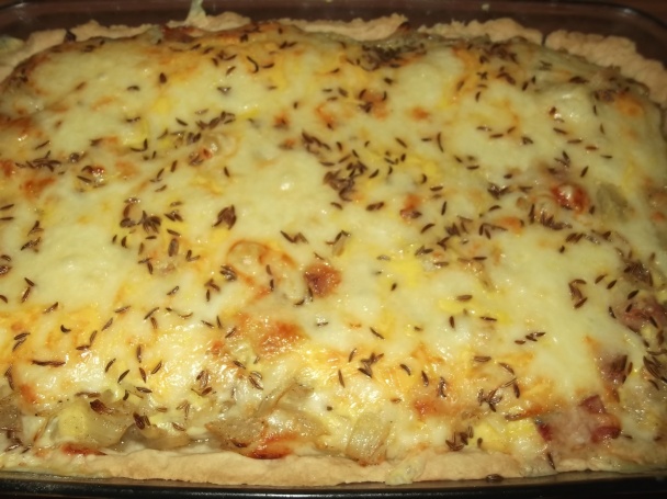 Cibuľový koláč so slaninou (fotorecept) - obrázok 10