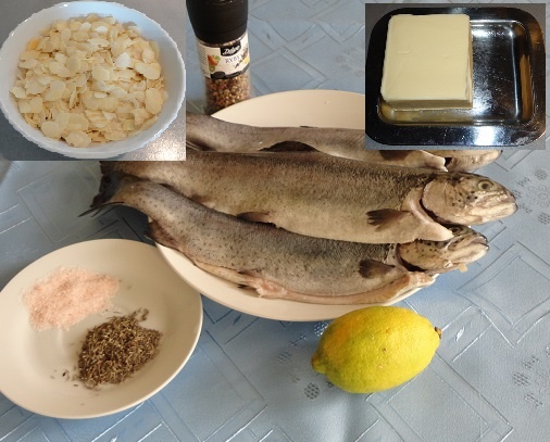 Pstruh pečený na masle s mandľami (fotorecept) - obrázok 1