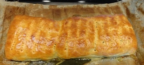 Losos so špenátom zapekaný v lístkovom ceste (fotorecept) - obrázok 7