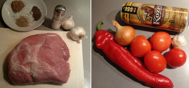 Pečené bravčové pliecko na svetlom pive (fotorecept) - obrázok 1