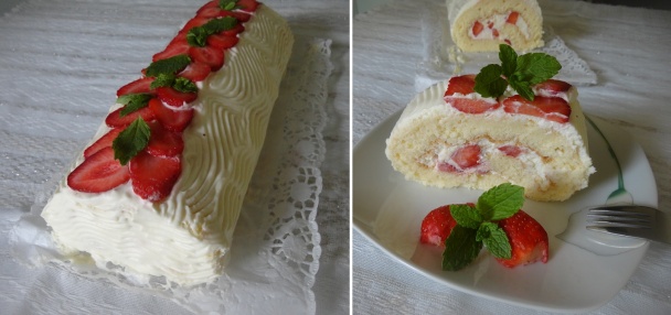 Osviežujúca smotanovo-jahodová roláda (fotorecept) - obrázok 8