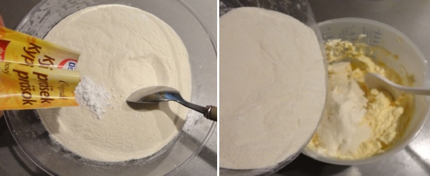 Jemný rebarborovo-jahodový koláč s tvarohom a so snehovou čiapočkou (fotorecept) - obrázok 3