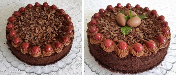 Veľkonočná čokoládovo-višňová torta (fotorecept) - obrázok 8