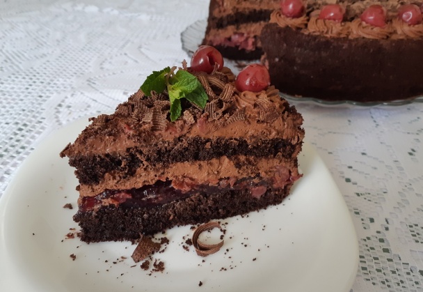 Veľkonočná čokoládovo-višňová torta (fotorecept) - obrázok 9