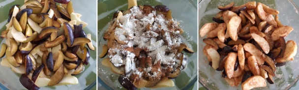 Jablkovo-slivkový mrežovník z tvarohového cesta (fotorecept) - obrázok 2