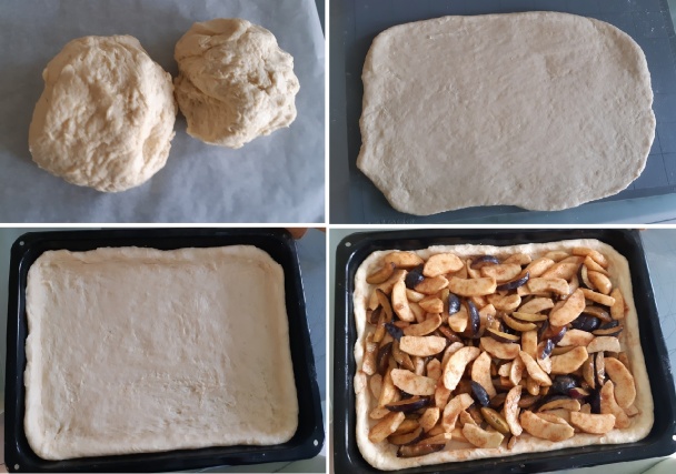 Jablkovo-slivkový mrežovník z tvarohového cesta (fotorecept) - obrázok 3