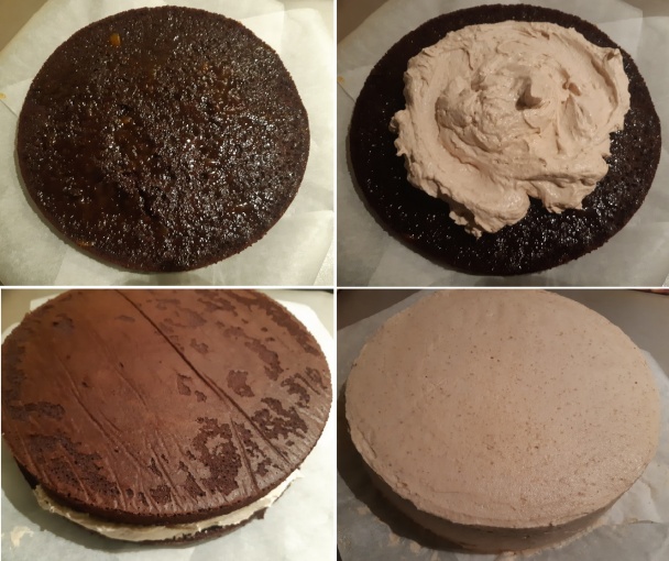 Jednoduchá čokoládovo-gaštanová torta s korpusom bez šľahania (fotorecept) - obrázok 5