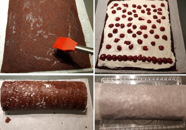 Čokoládovo-smotanová roláda s višňami  - obrázok 4