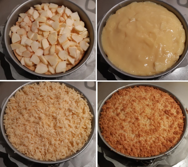 Jablkový koláč s vanilkovým krémom (fotorecept) - obrázok 4