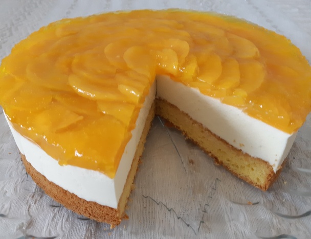 Broskyňová mousse torta s bielou čokoládou (fotorecept) - obrázok 11