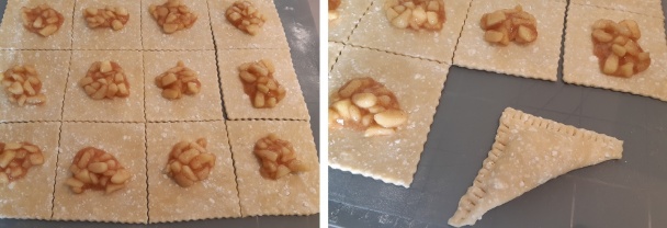 Chrumkavé jablkové šatôčky z tvarohového cesta (fotorecept) - obrázok 4