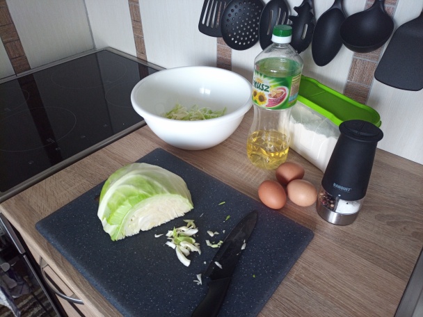 Kapustový koláč z panvice (fotorecept) - obrázok 1