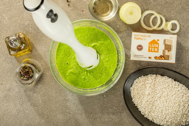 Hráškové rizoto s tofu - obrázok 2