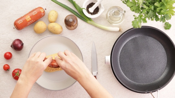 Blesková rastlinná fašírka (fotorecept) - obrázok 1