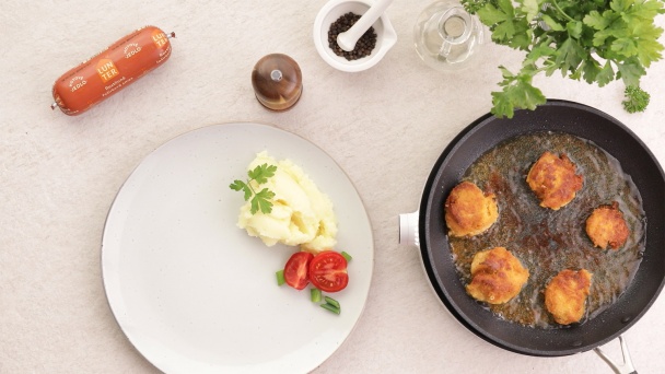 Blesková rastlinná fašírka (fotorecept) - obrázok 4