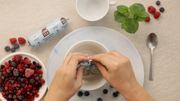 Rastlinný kokosový chia puding (videorecept) - obrázok 1