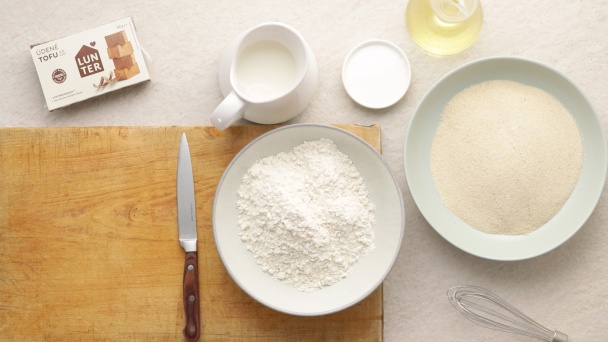 Vyprážané Tofu so zemiakovým šalátom - obrázok 1