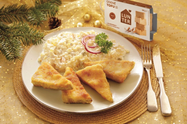 Vyprážané Tofu so zemiakovým šalátom - obrázok 4