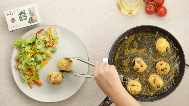 Vyprážané Tofu ryžové gule (fotorecept) - obrázok 3