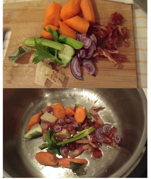 Hráškové krémové cestoviny - Pasta e piselli (fotorecept) - obrázok 1