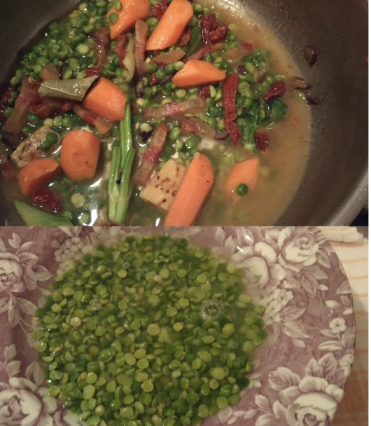 Hráškové krémové cestoviny - Pasta e piselli (fotorecept) - obrázok 2