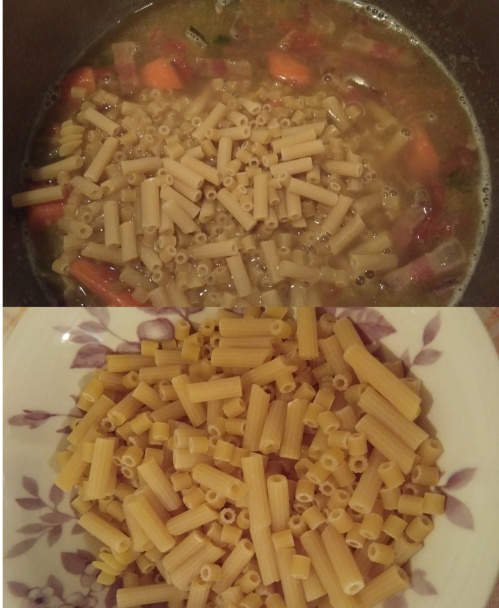 Hráškové krémové cestoviny - Pasta e piselli (fotorecept) - obrázok 4
