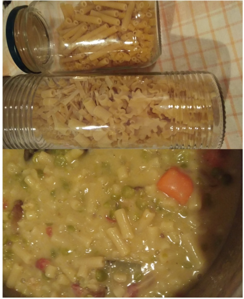 Hráškové krémové cestoviny - Pasta e piselli (fotorecept) - obrázok 5