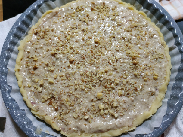 Orechový tart s ríbezľovým lekvárom - obrázok 3