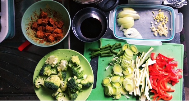 Študentské zeleninové Stir-Fry - obrázok 1