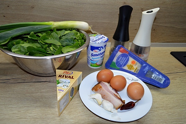 Špenátový quiche s nivou (fotorecept) - obrázok 6