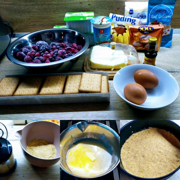 Tvarohový cheesecake s lesným ovocím (fotorecept) - obrázok 1