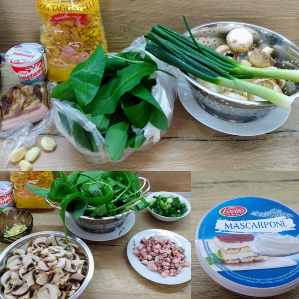 Cestoviny s medvedím cesnakom (fotorecept) - obrázok 1