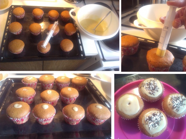 Perníkové cupcake s prekvapením (fotorecept) - obrázok 4