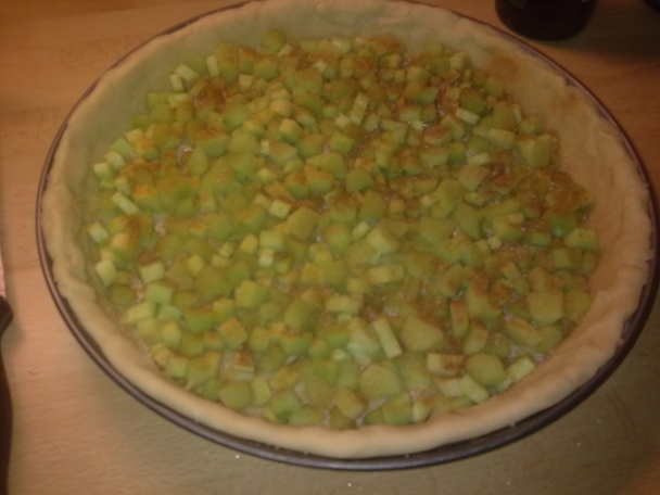 Rebarborový koláč s tvarohom (fotorecept) - obrázok 4