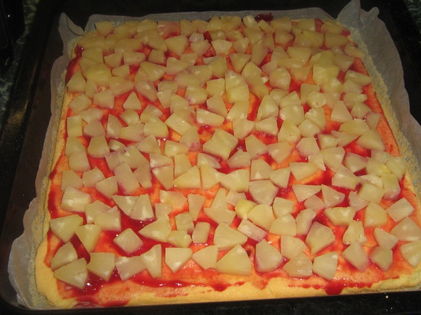 Čokoládovo- ananásový rez  - obrázok 1