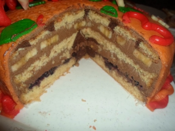 Torta čoko s ovocím (fotorecept) - obrázok 13