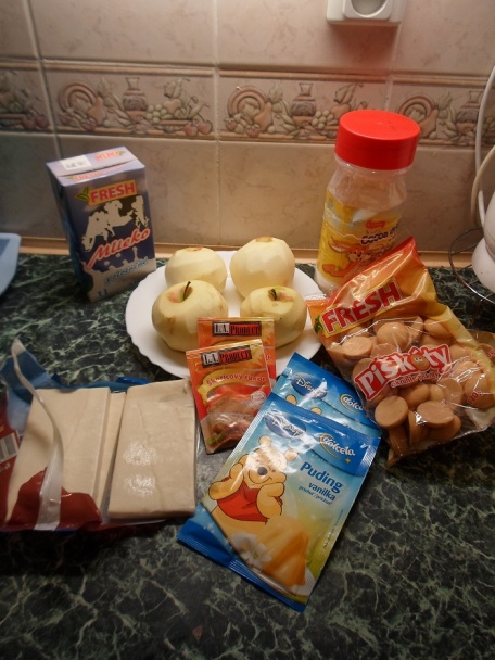 Jablkovo-pudingový rez (fotorecept) - obrázok 1