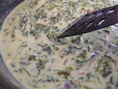 Penne s kuracím a špenátovo-gorgonzolovou omáčkou - obrázok 5