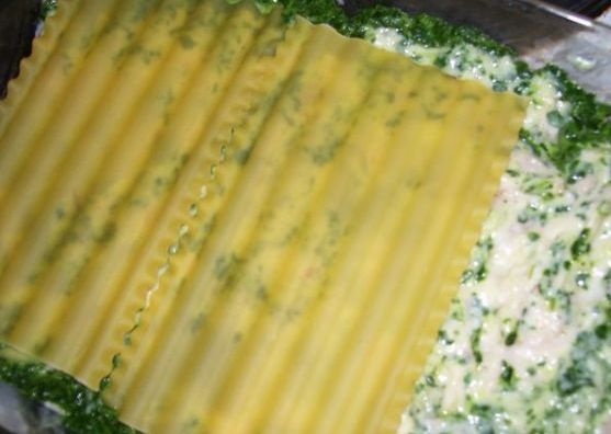 Špenátové lasagne s kuracím mäsom (fotorecept) - obrázok 5