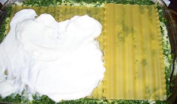 Špenátové lasagne s kuracím mäsom (fotorecept) - obrázok 6