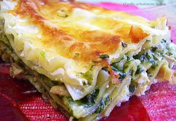 Špenátové lasagne s kuracím mäsom (fotorecept) - obrázok 9