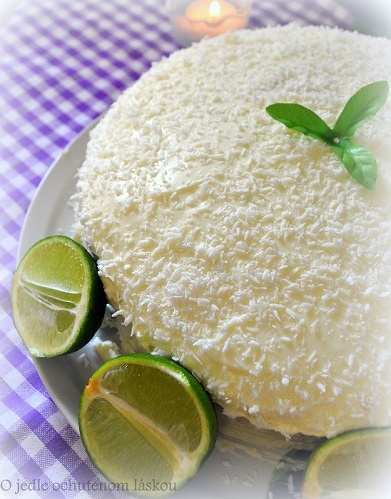 Snehová limetková torta (fotorecept) - obrázok 8