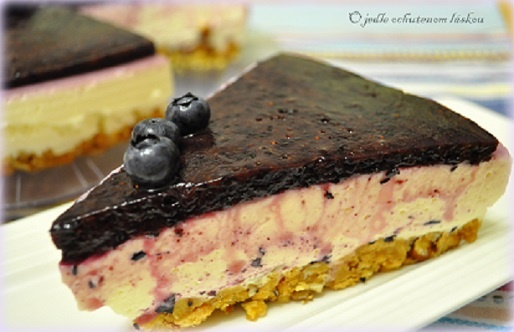 Čučoriedková tvarohová studená torta à la cheesecake (fotorecept) - obrázok 7