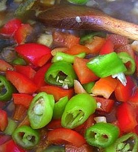 Guláš z húb a paprík - obrázok 4