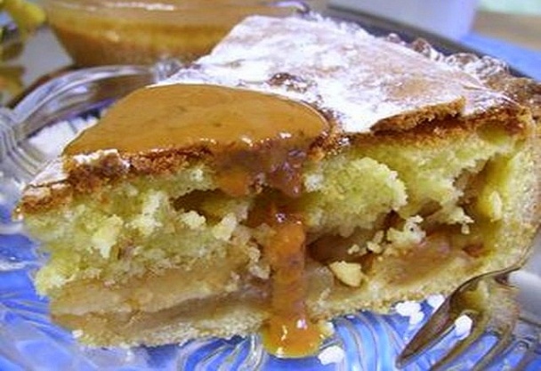 Jablkový koláč s karamelovou omáčkou (fotorecept) - obrázok 7