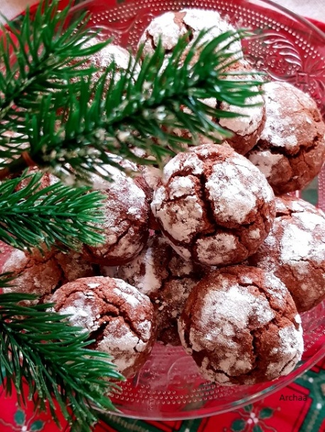 Zasnežené čokoládové loptičky (fotorecept) - obrázok 8