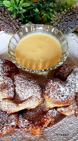 Bavorské fašiangové Nonnenpfürzle s vanilkovou omáčkou (fotorecept) - obrázok 6