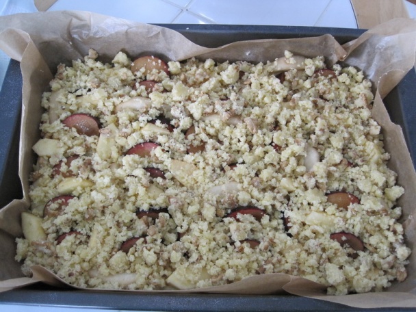 Ovocný koláč s posýpkou (fotorecept) - obrázok 6