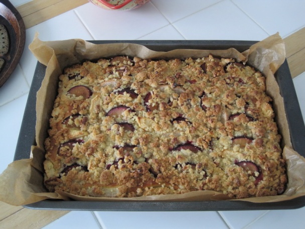 Ovocný koláč s posýpkou (fotorecept) - obrázok 7