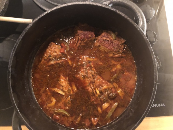 Kubánska Ropa Vieja - trhané hovädzie mäso (fotorecept) - obrázok 4
